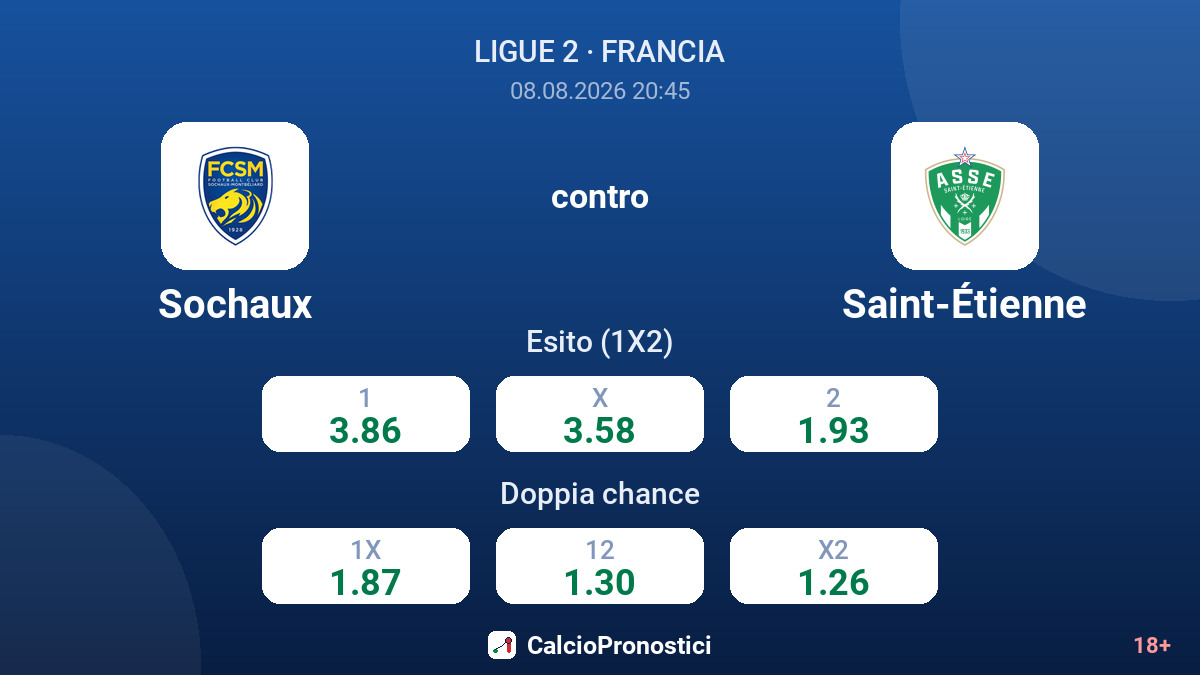 Sochaux - Saint-Étienne — quote