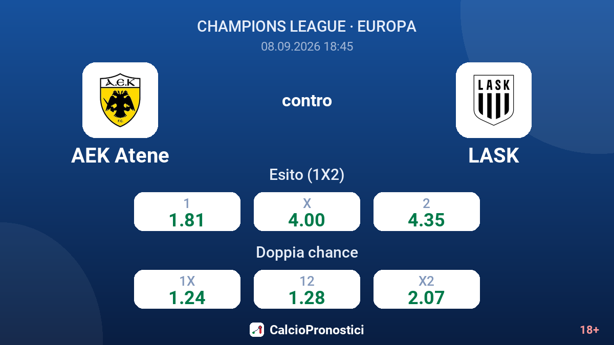 AEK Atene - LASK — quote