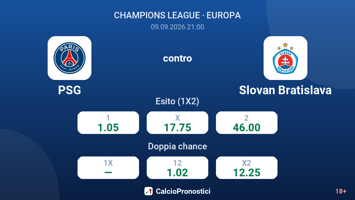 PSG - Slovan Bratislava — quote