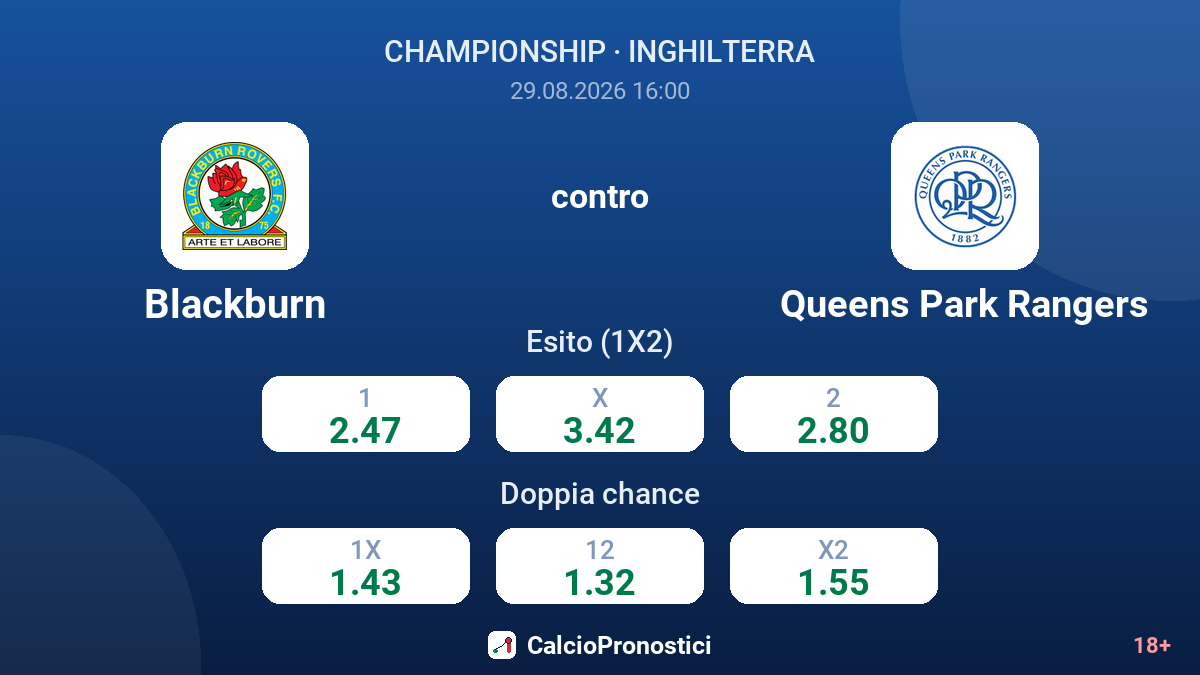 Blackburn - Queens Park Rangers — quote