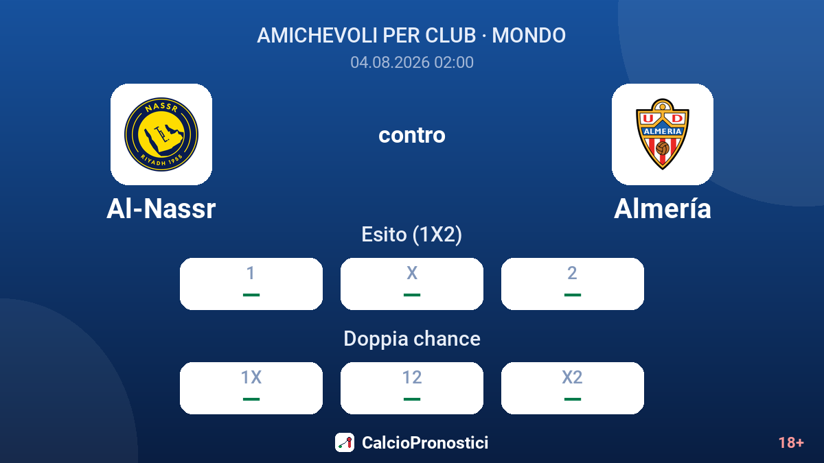 Al-Nassr contro Almería — quote